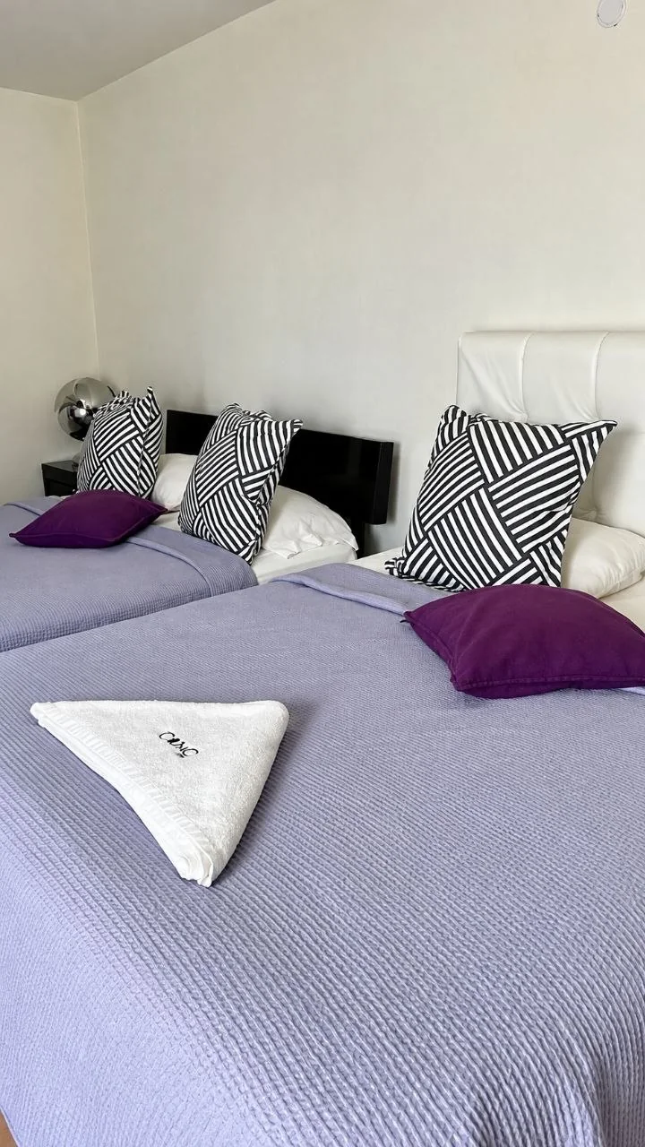 Habitación Cuádruple del hotel con dos camas matrimoniales